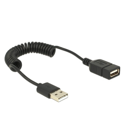 USB A prodluzovaci 0.5m kabel, kroucený, DeLock