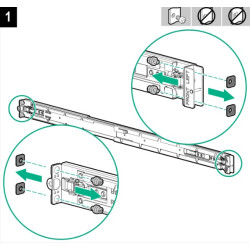HP Rack mntg Rail kit PN:729870-002 HP Rack mntg Rail kit PN:729870-002